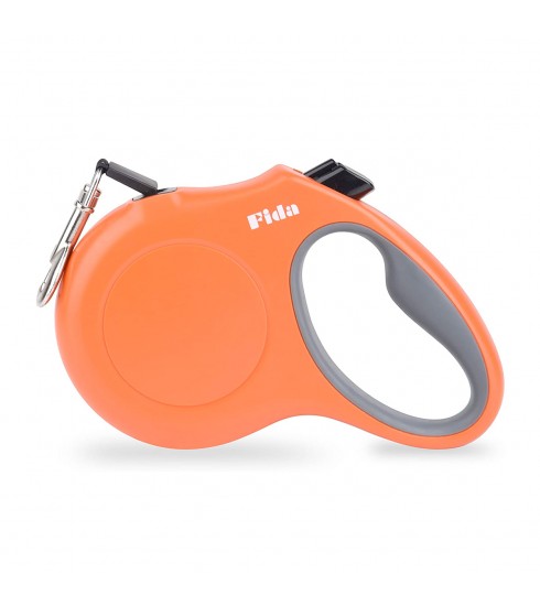 Orange retractable 2025 dog leash